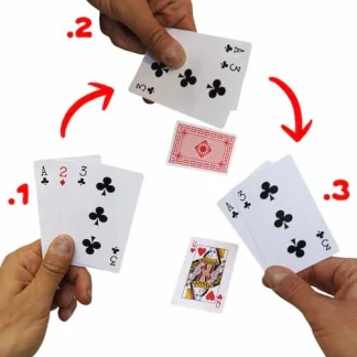 קלף שמשתנה מול הצופים בדיוק כשכולם בטוחים שהם יודעים מה מונח על השולחן, קסם קלפים קצר ולקל לביצוע, עם הסבר וידאו בעברית לרוכשים.