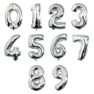 בלון ספרה ענק בגובה 34 אינץ', מנופח בהליום מוכן לחגיגה וכל מטרה, בוחרים את ספרת הגיל, מ-0 עד 9, ואנחנו מנפחים בהליום במקום.