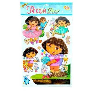 מדבקות קיר דורה תלת מימד לחדר ילדים